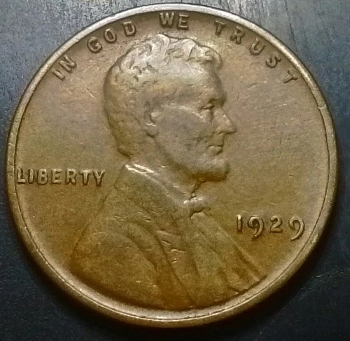 (Feb26) 1929 P Error Slite Woody Obverse and Reverse Sides Lincoln Wheat Cent