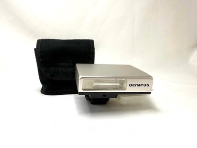 [MINT] Olympus FS-FL14 Shoe Mount Electronic Flash Silver with Case From JAPAN