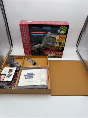 Sega Genesis Model 2 Console Sonic The Hedgehog 2 System New In Box - Never Used