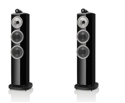 B + W Bowers und Wilkins 804 D4 schwarz makelloses Set in vollständiger OVP