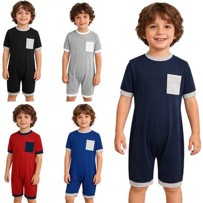 Kids Boys Girls Jumpsuit Overall Bodysuit Daily Life Romper Casual Unisex Soft