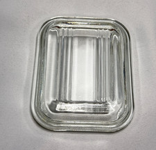 PYREX 501 C Clear Ribbed Glass Refrigerator D...