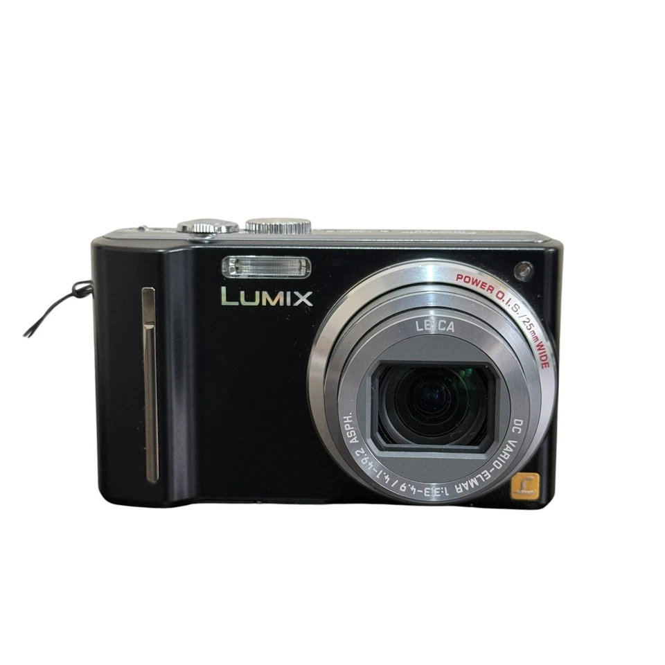 Panasonic LUMIX DMC-TZ9 12.1MP Digital Camera Black within charger, photo 2 of 5