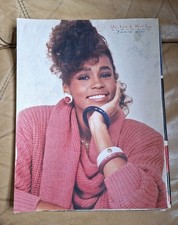 Whitney Houston Vintage Poster Rock Pop Music Single Page Smash Hits