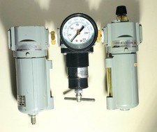 MILTON 1/2" NPT Pre-owned Trio Heavy Duty Regulator, Filter, Oil Max 300 Psi USA