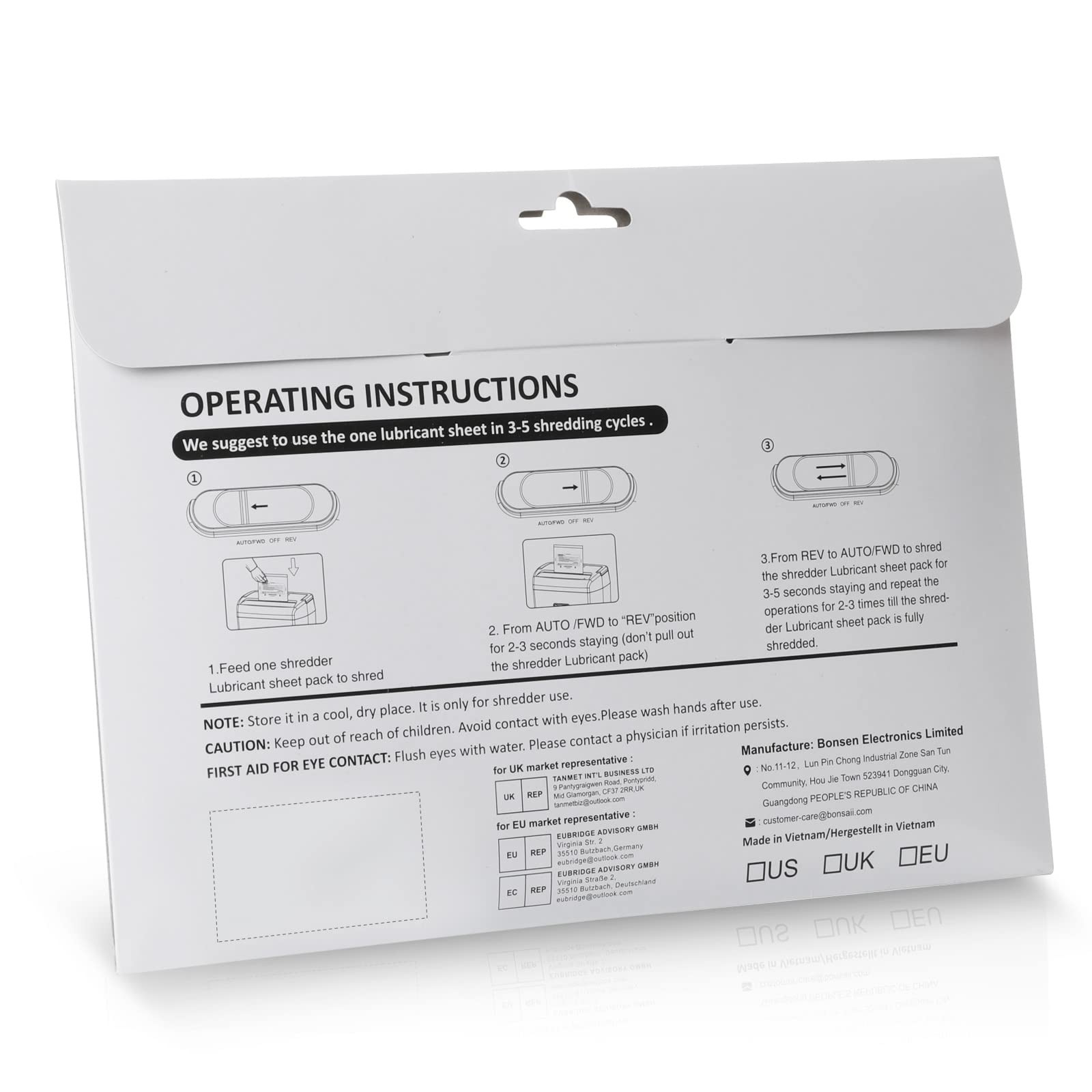 Bonsaii Paper Shredder Lubricant Sheets, 24-Pack (8.4 X 5.9 Inch/piece