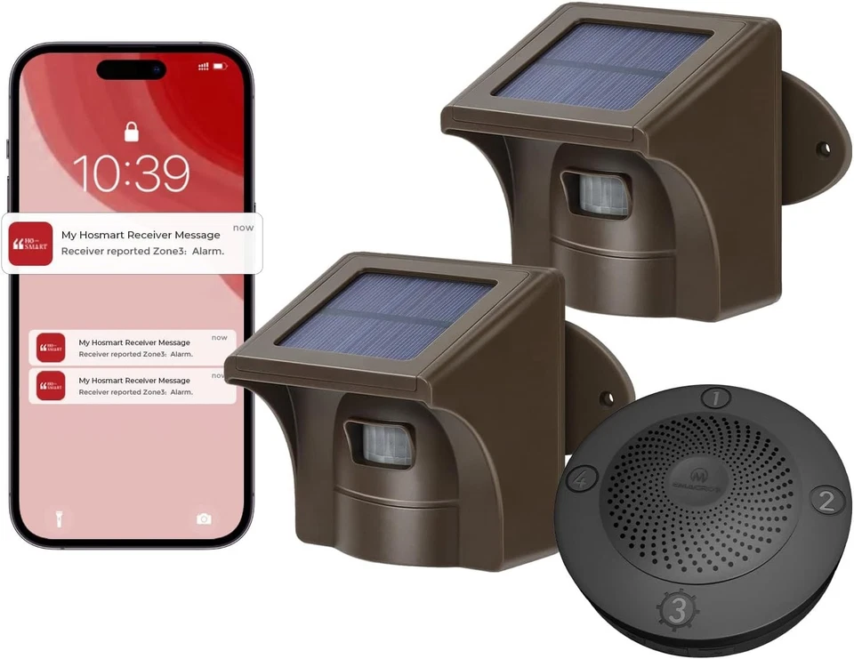 Alarma Solar Inalámbrica de Entrada con Largo Alcance y Notificaciones de App para Seguridad Foto 3 de 4