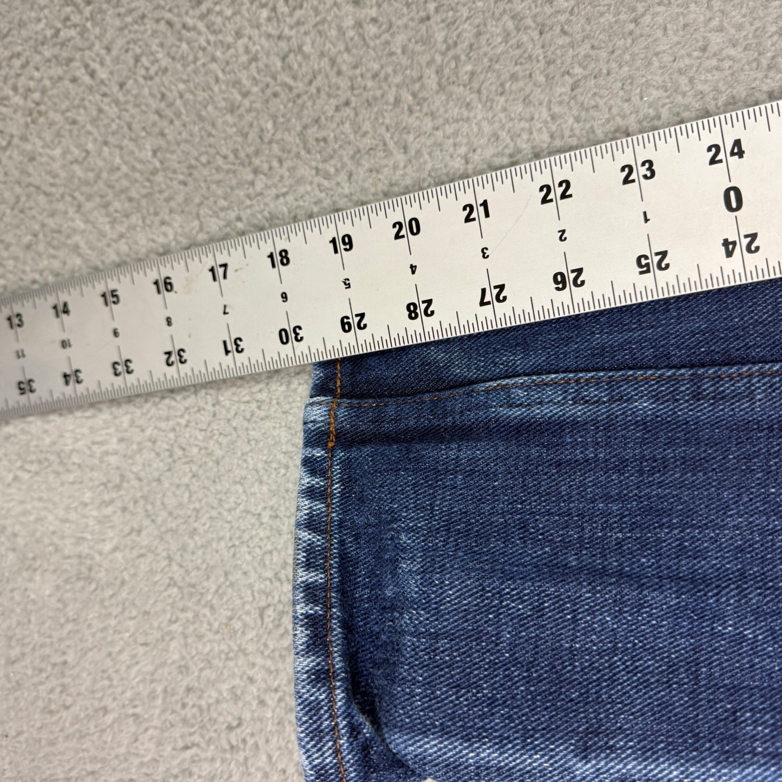 UB221 Mens Tapered Selvedge Jeans Indigo Sz 30 Denim 21oz Button Fly