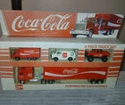 Vintage Coca-Cola 1979 Hartoy 4-Piece Die Cast Racing Set *Imperfect Box*