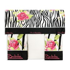 Curtain furniture 6 pieces Renato Balestra Flora 2 panels 140x290 and valance 4968