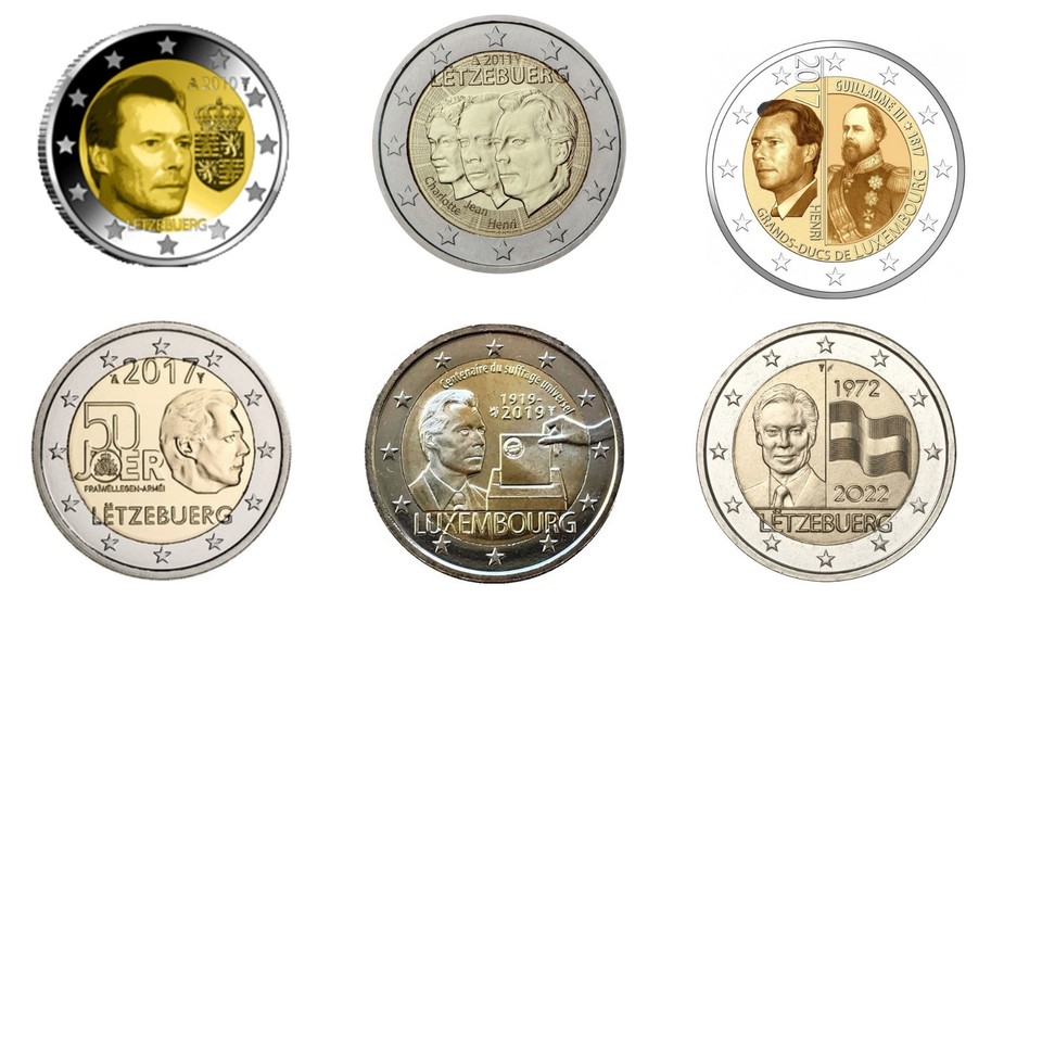 piece de 2 euros commemoratives Luxembourg neuve UNC à choisir dans la liste
