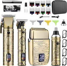 Hair Clippers for Men Professional, Beard Trimmer Kits Sets, Cordless