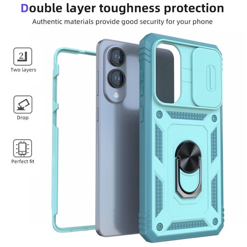 For Samsung Galaxy S25 Edge Case Rugged Ring Stand Cover /Clear Screen Protector - 第 49/68 張圖片