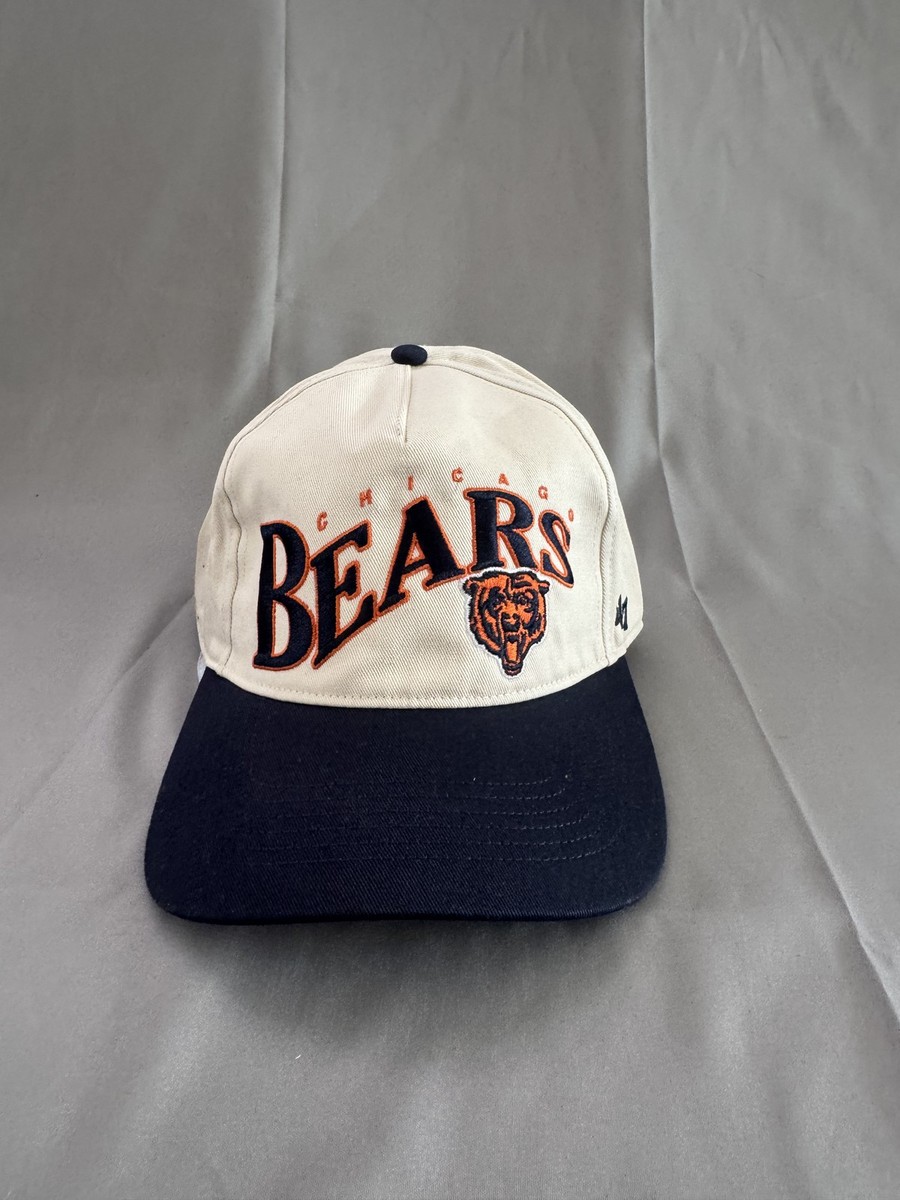 '47 Brand Chicago Bears NFL Snapback Cap Cream Navy BEARS Logo Hat
