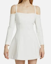 Reformation Women's White Donatella Cotton Knit Mini Dress Size M