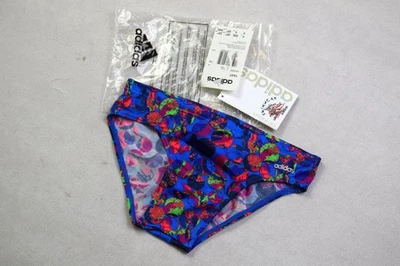 Short de bain Adidas vintage short pantalon slip pant beach hong kong années 80 D 128 NEUF - Photo 1/4