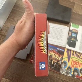 Rampart complete in box Cib nintendo nes strategy/war game MINT
