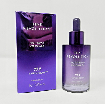 Missha Time Revolution Night Repair Ampoule 5X  Full Size 50 mL 1.69 fl oz