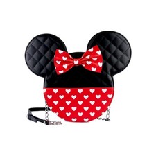 Bolso Bandolera Loungefly Disney Mickey and Minnie Mouse Love Hearts Juegos con disfraces