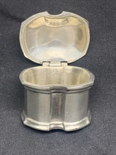 PIERRE DEUX LES ETAINS PEWTER HINGED TRINKET BOX Vintage