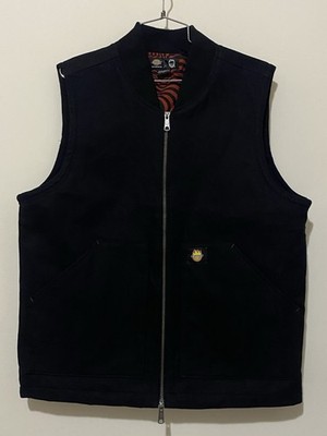 Dickies X Spitfire Vest Men s Large Black Duck Canvas Skateboard