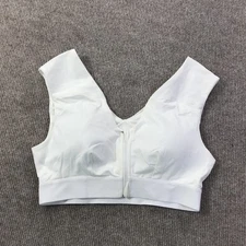 Tommie Copper Bra Womens Medium Zip Front Shoulder Support Active Gym Sport