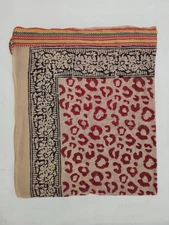 NEW EXTRA LARGE LONG PREMIUM QUALITY COTTON INDIAN HAND BLOCK PRINT WHITE SARONG