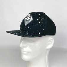Star Wars Boys Black Vader Tie Fighter White Dots Strap Back Baseball Hat Cap