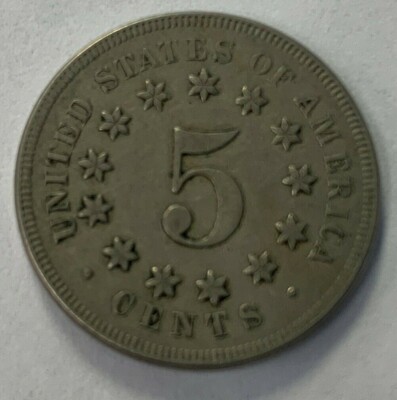 1867 Shield Nickel 5 Cents 5C No Rays Choice Civil War Era Great