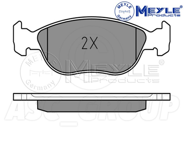 Meyle Bremsbelagsatz, Vorderachse Mit Anti Quietsch Platte 025 219 2818-image