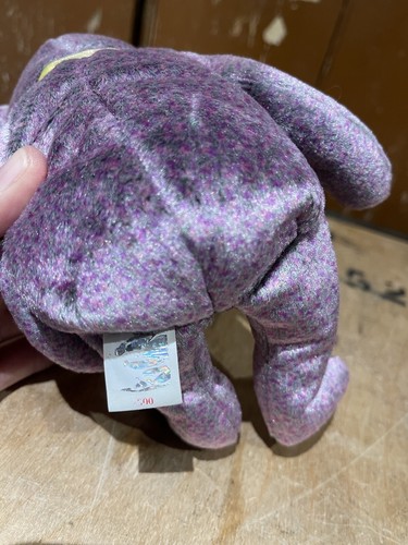 TY Beanie Babies 2000 Signature Bear Flecked Purple Tagged Retired Collectable - Picture 8 of 10