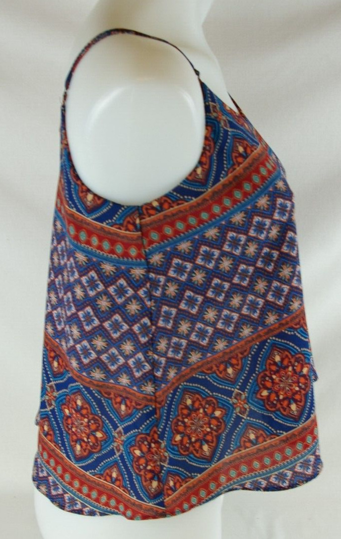 Forever 21 Adj. Spaghetti Strap Multi- Colored Cr… - image 7