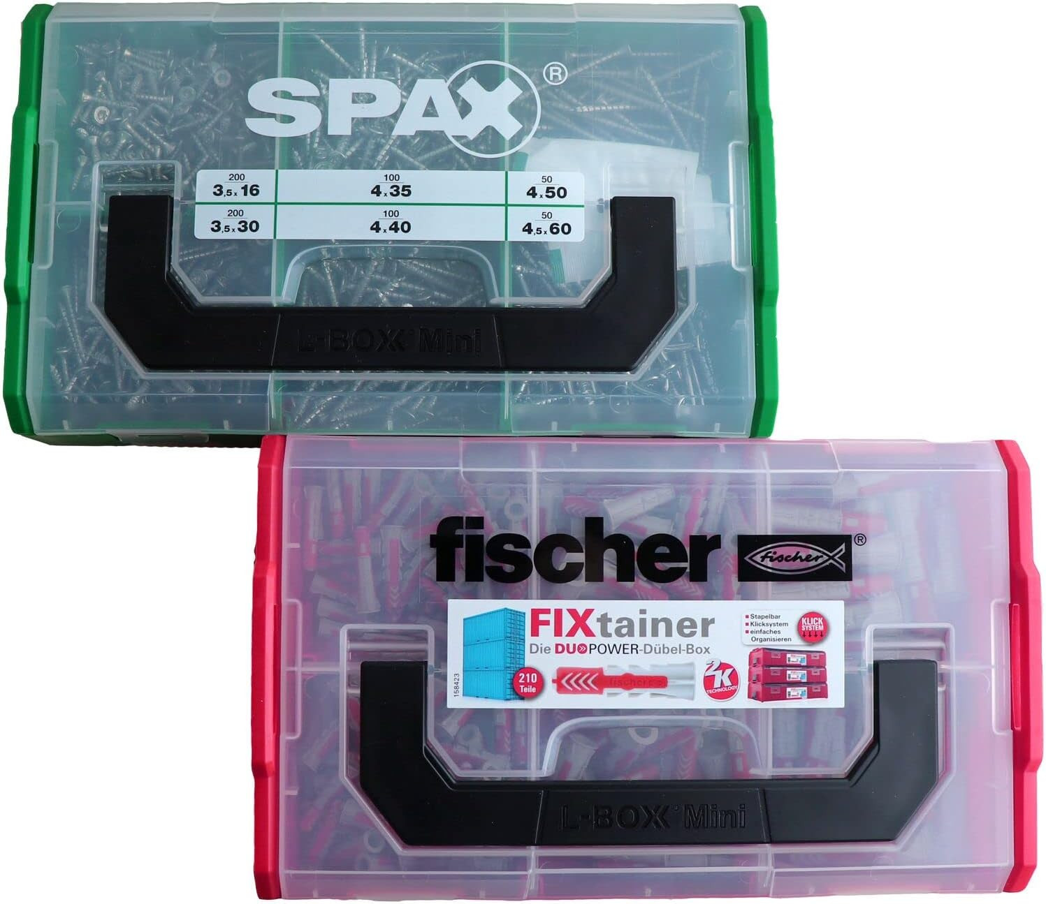 Secotec 118500218 Set Tasselli Fischer Duopower e Viti Professionali