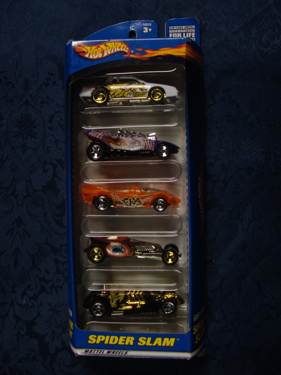ミニカー Hot Wheels Spider Slam Gift Pack 50018 Hot Wheels - Spider Slam - 5 Car Gift Pack * Mattel * | eBay