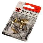 Picture Hooks Brassed Size No 1 Pack of 5 | X
