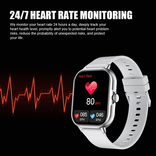 2025 Smart Watch For Men/Women, Waterproof Smartwatch Bluetooth iPhone Samsung - Picture 4 of 15