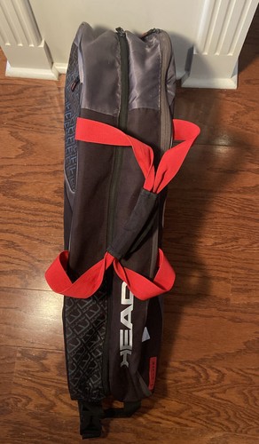 Head Tennis Racquet Cover / Case With Shoulder Strap Two Zippered Compartments - Picture 5 of 9