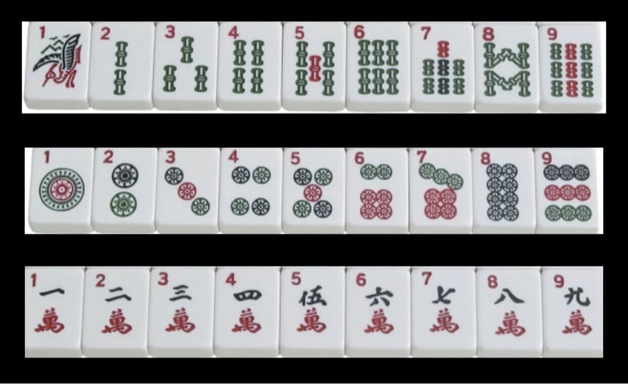 Jogo Mahjong 36mm Mah Jongg Majiang Majongue Majong Ma-jong