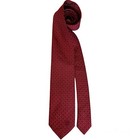 VERSACE Red Geometric With Logo Tie 100 % Silk Made In Italy 61" / 3".1/3 EX CON