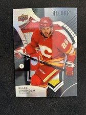 21-22 UD Allure Hockey Black Rainbow Parallel 77 Elias Lindholm