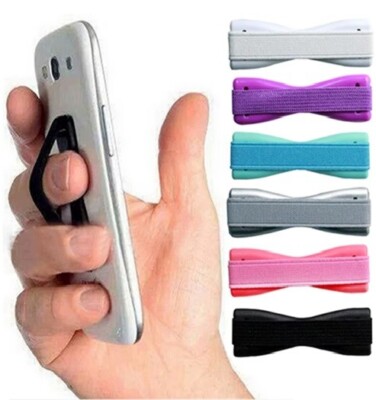 Cell Phone Finger Grip Sling Elastic Band Holder Strap BULK (qty 10) BLUE