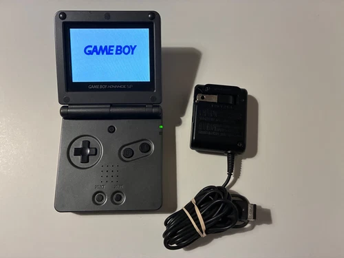 Graphite Nintendo GBA SP AGS 101 Handheld! Tested & Works!