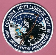 DEA DRUG ENFORCEMENT ADMINISTRATION COCAINE INTELLIGENCE PATCH