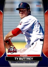 2018 Pawtucket Red Sox Choice #6 Ty Buttrey Gulfport Florida FL Baseball Card