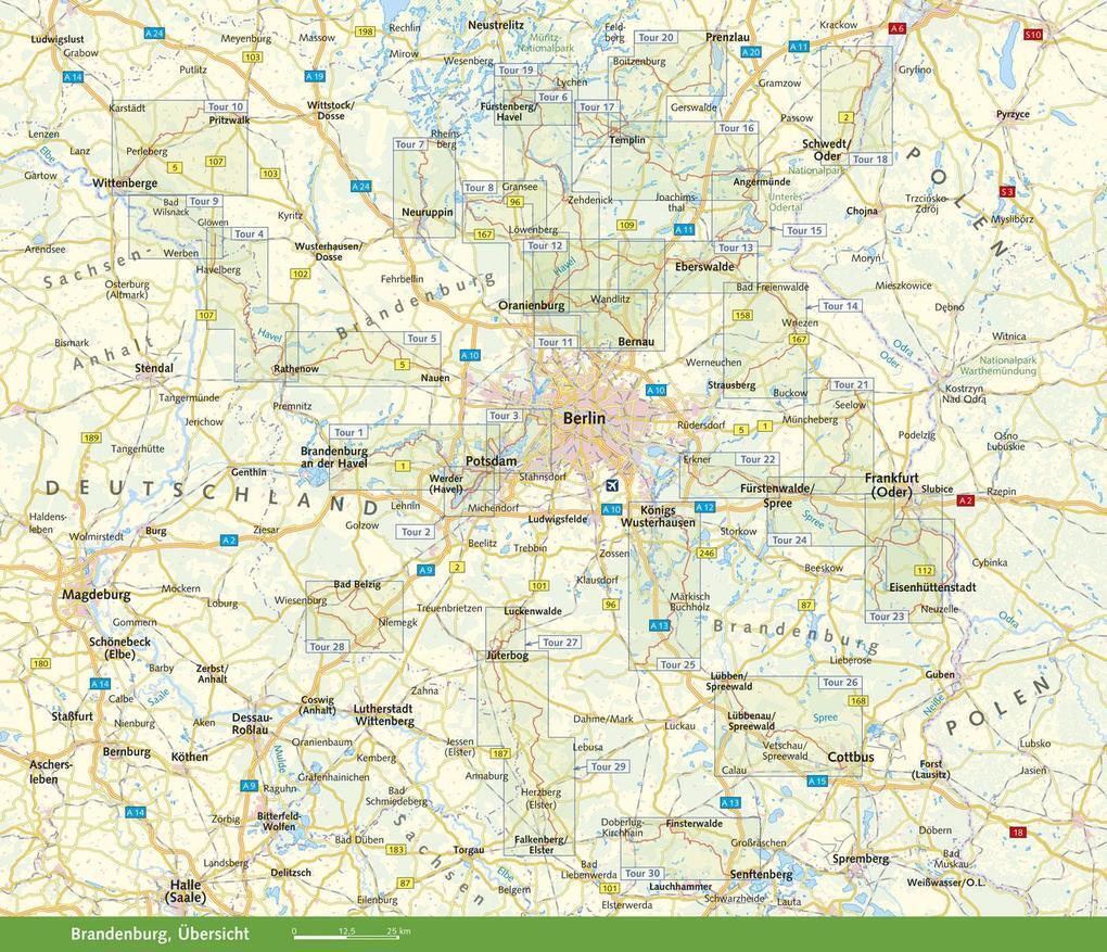 Thumbnail - Reiseführer Radtouren In Brandenburg | Enno Wiese | 2022 | Deutsch