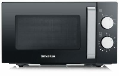 SEVERIN MW 7761 Mikrowelle mit Glasboden, 800W, 20L, zum Auftauen und