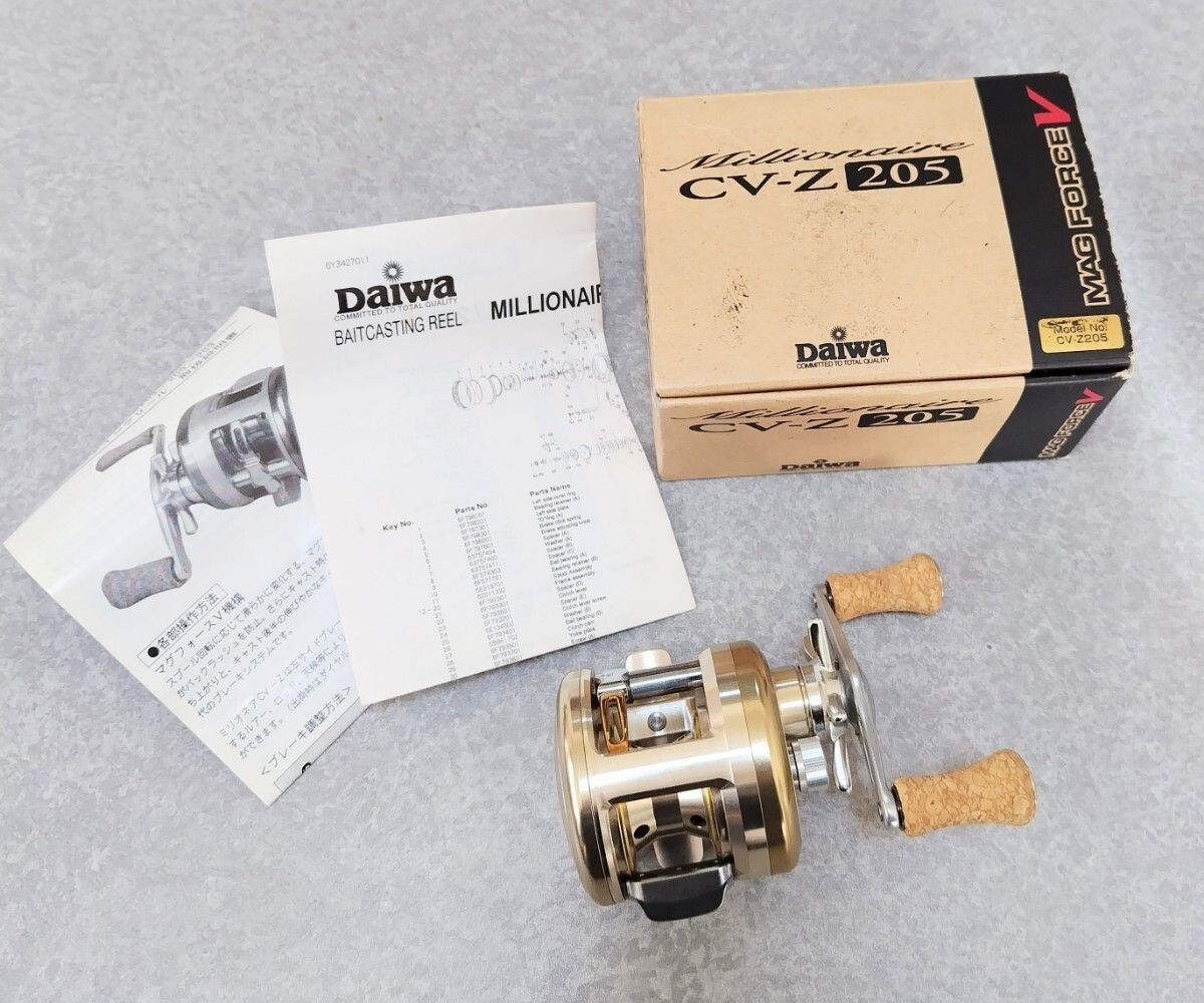 ミリオネア　CV-Z　205　DAIWA DAIWA Millionaire CV-Z 205 R-H 5.1:1 Gear Baitcast Reel w