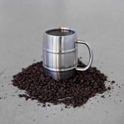 Mythische Drachentasse 590ml - Fantasy Edelstahl Becher Mit Drachen-Relief