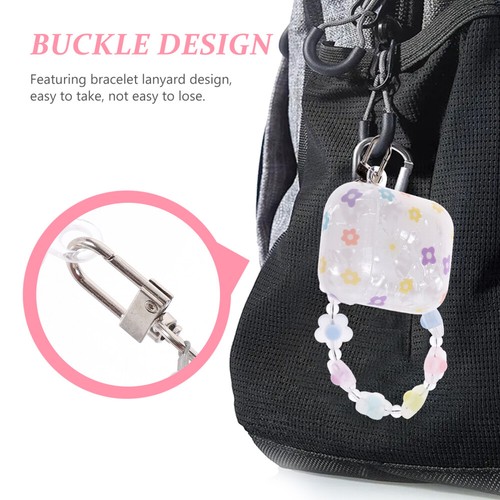 Wireless Earphone Case Decorative Earbud Protector with Bracelet Lanyard - 第 12/12 張圖片