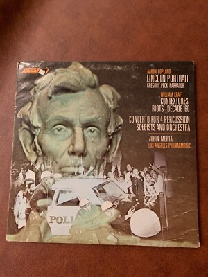 Aaron Copland/Zubin Mehta- Lincoln Portrait / Co 1969 CS-6613 Vinyl 12'' Vintage